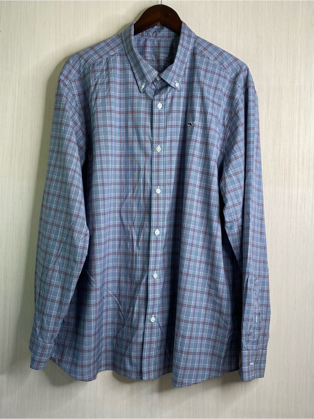 Vineyard Vines Performance Classic Fit Long Sleeve Plaid Button-Down Shirt XXL